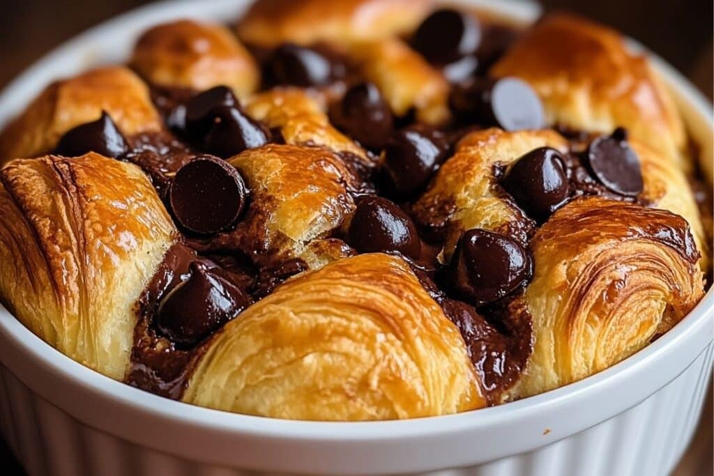 Chocolate Croissant Breakfast Bake recipe