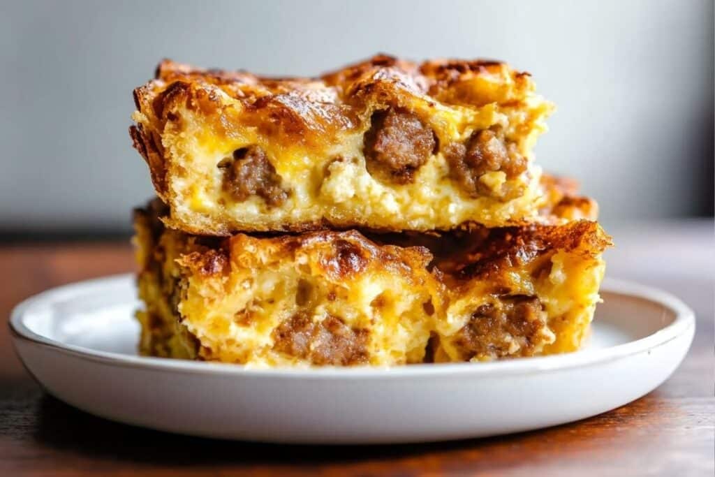 Overnight Croissant Breakfast Casserole Recipe