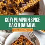 Pumpkin Baked Oatmeal Recipe