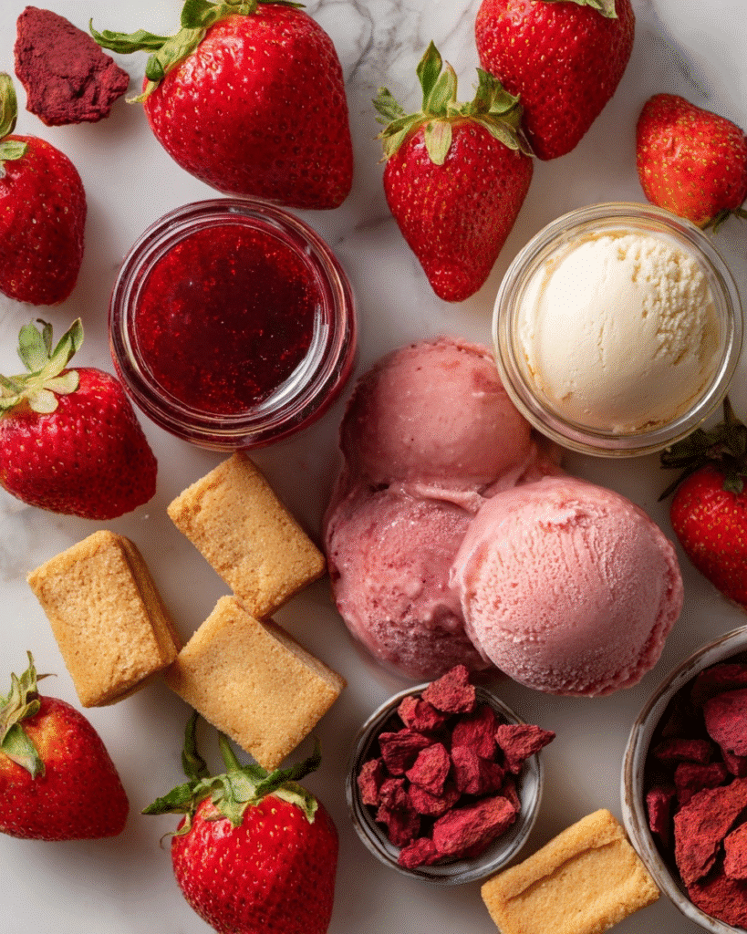 Strawberry Shortcake Ice Cream Bars Recipe