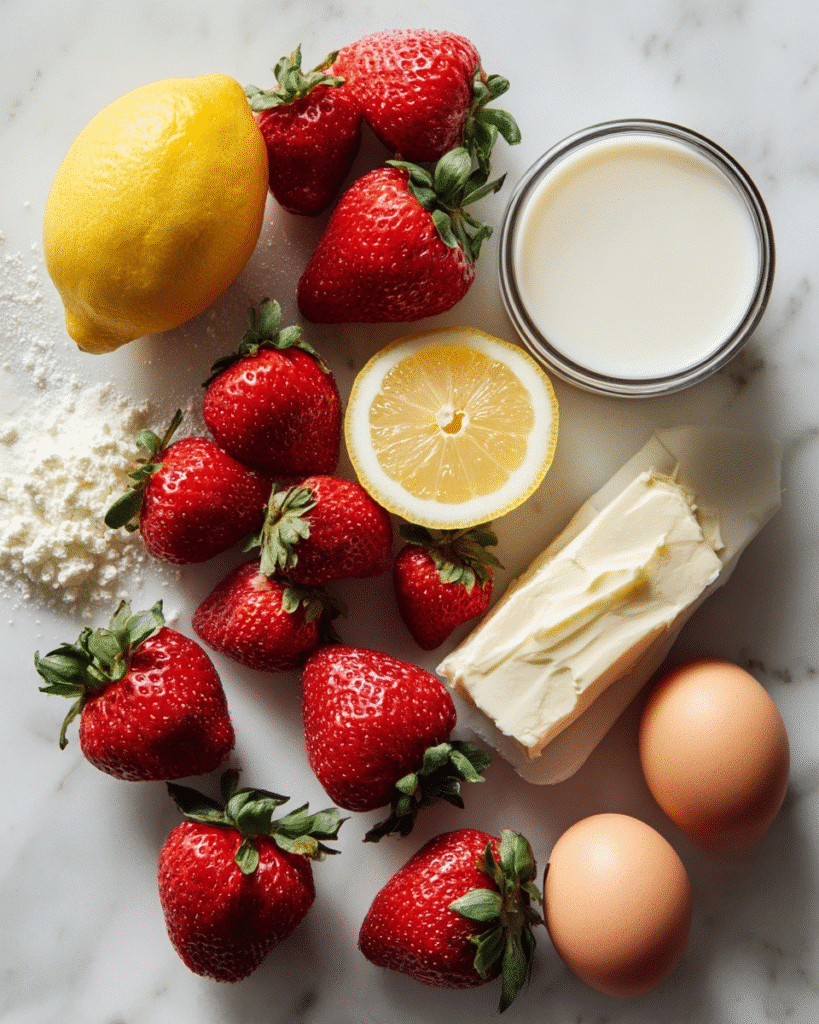 Strawberry Lemon Angel Food Cake Roll Recipe