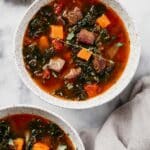 Instant Pot Sweet Potato Kale Beef Soup Recipe