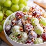 Creamy Grape Salad with Pecans Recipe