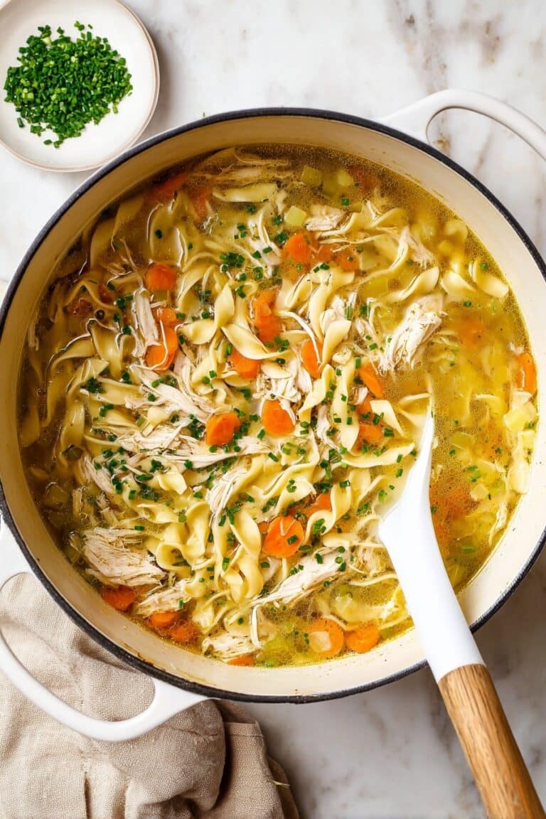 Hearty Homemade Chicken Noodle Soup Recipe