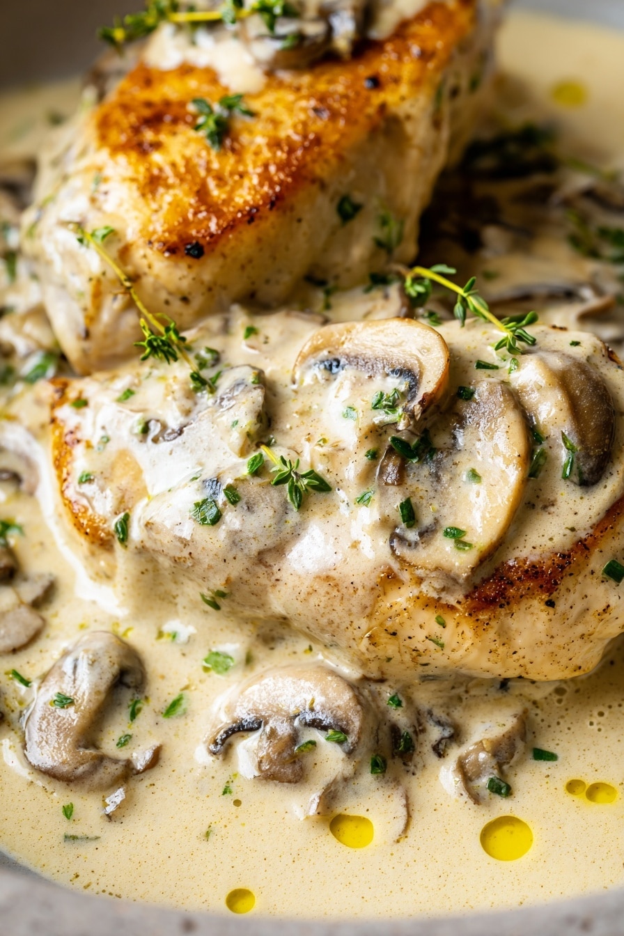 Creamy Mushroom Chicken Recipe