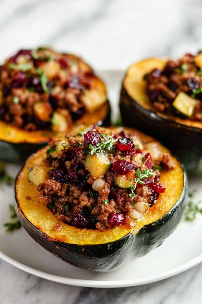 Sausage Stuffed Acorn Squash Recipe
