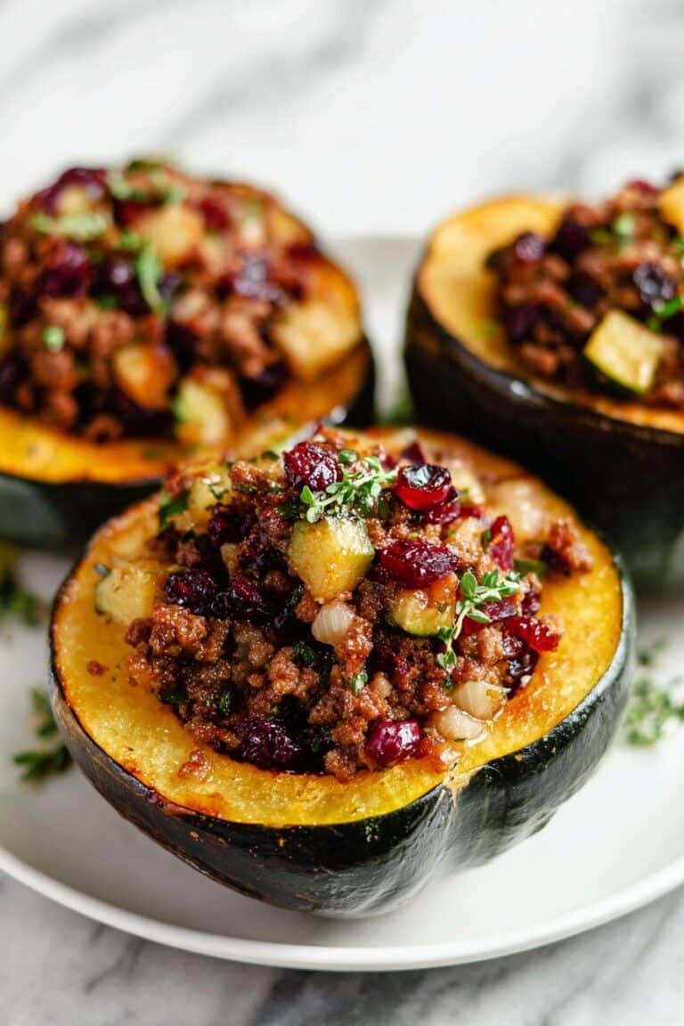 Sausage Stuffed Acorn Squash Recipe