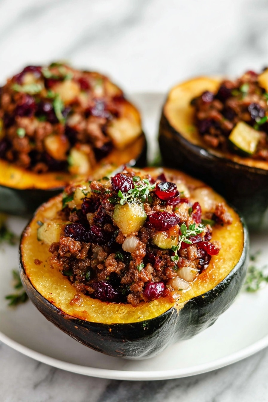 Sausage Stuffed Acorn Squash Recipe