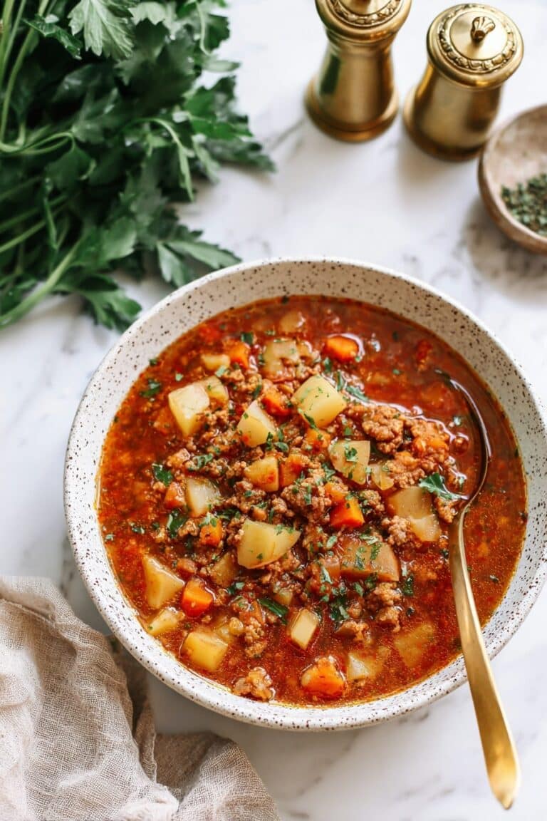 Ground Turkey and Vegetable Soup Recipe