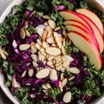 Chopped Red Cabbage Kale Salad with Lemon Balsamic Dressing Recipe