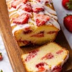 Strawberry Bread with Vanilla Glaze Recipe