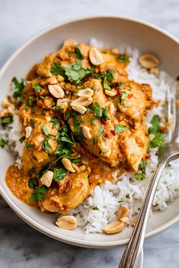 Slow Cooker Peanut Chicken Recipe