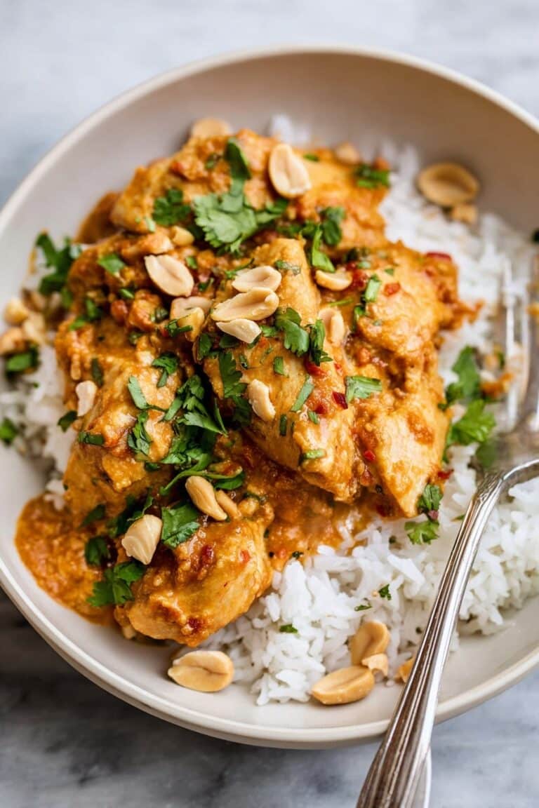 Slow Cooker Peanut Chicken Recipe