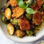 Oven Roasted Parmesan Brussels Sprouts Recipe