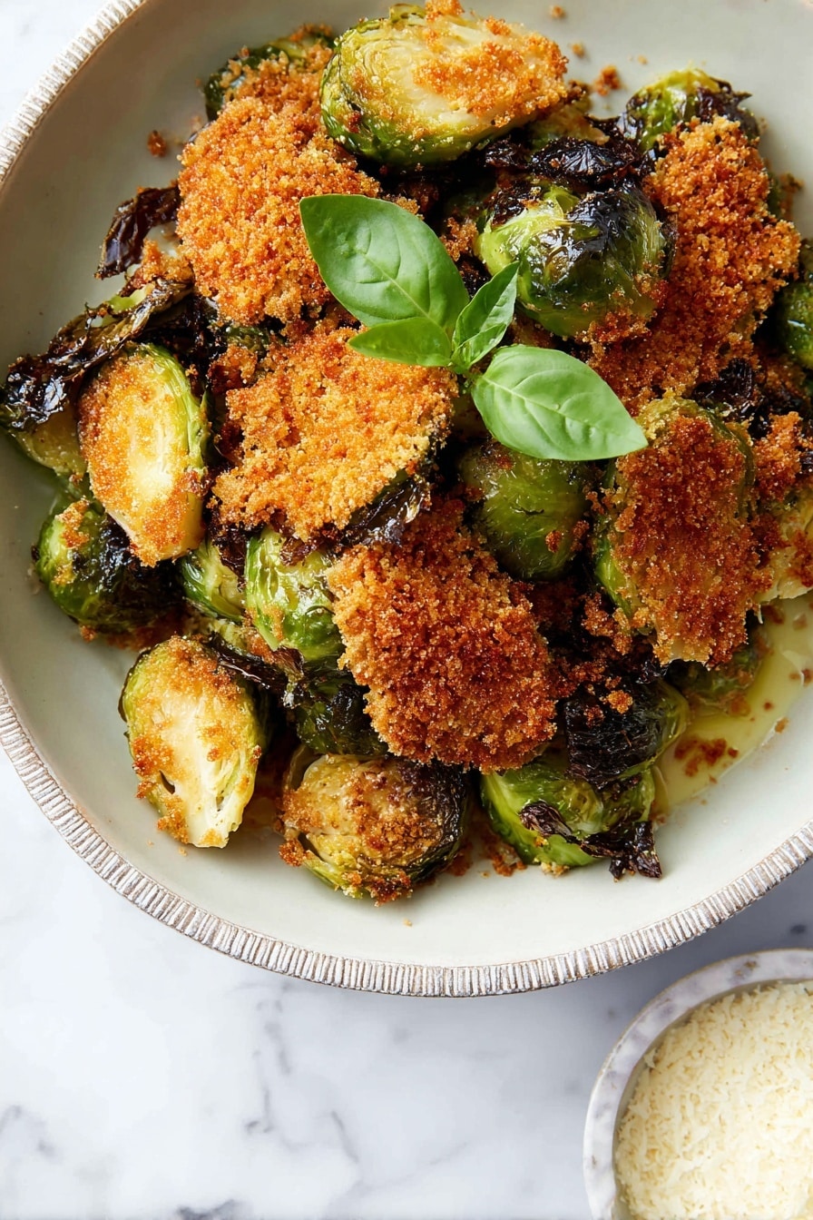 Oven Roasted Parmesan Brussels Sprouts Recipe