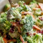 Broccoli Salad with Bacon, Cranberries, and Cheddar Recipe