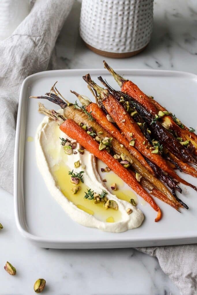 Roasted Carrots with Whipped Ricotta and Hot Honey Recipe