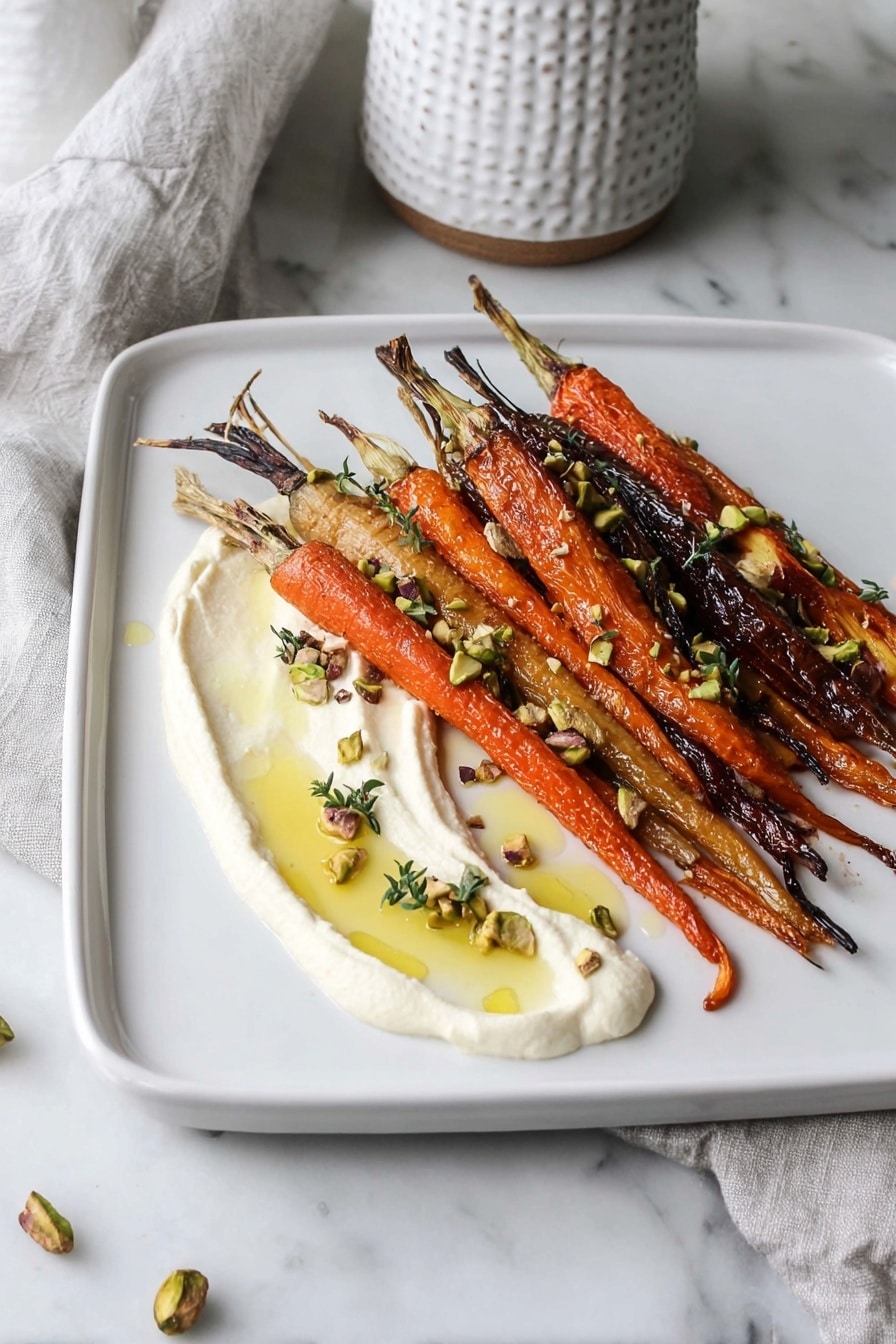 Roasted Carrots with Whipped Ricotta and Hot Honey Recipe