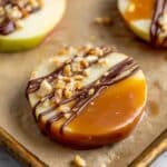 Caramel Apple Slices with Chocolate Drizzle and Nuts Recipe