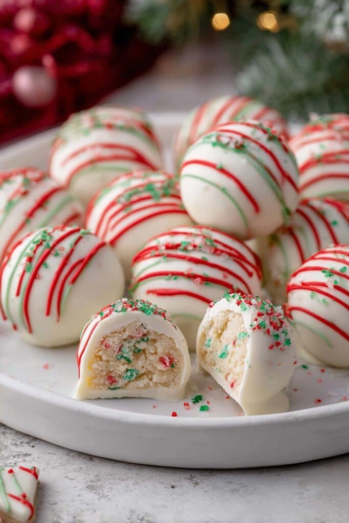 Christmas Tree Cake Truffles with Little Debbie Cakes Recipe