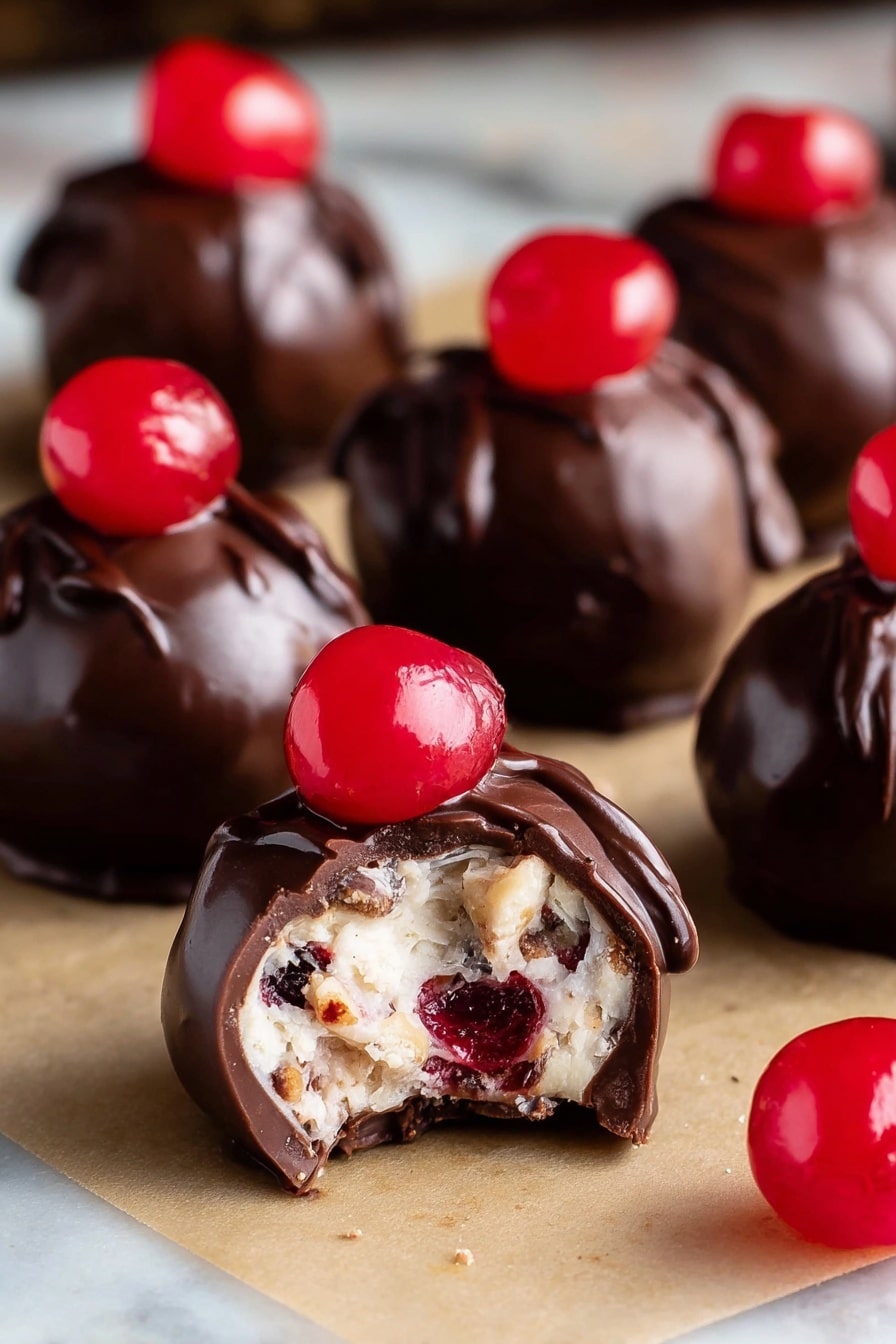 Cherry Bourbon Balls Recipe
