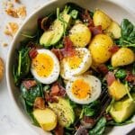 Breakfast Salad with Baby Potatoes, Bacon, Eggs, and Avocado Recipe