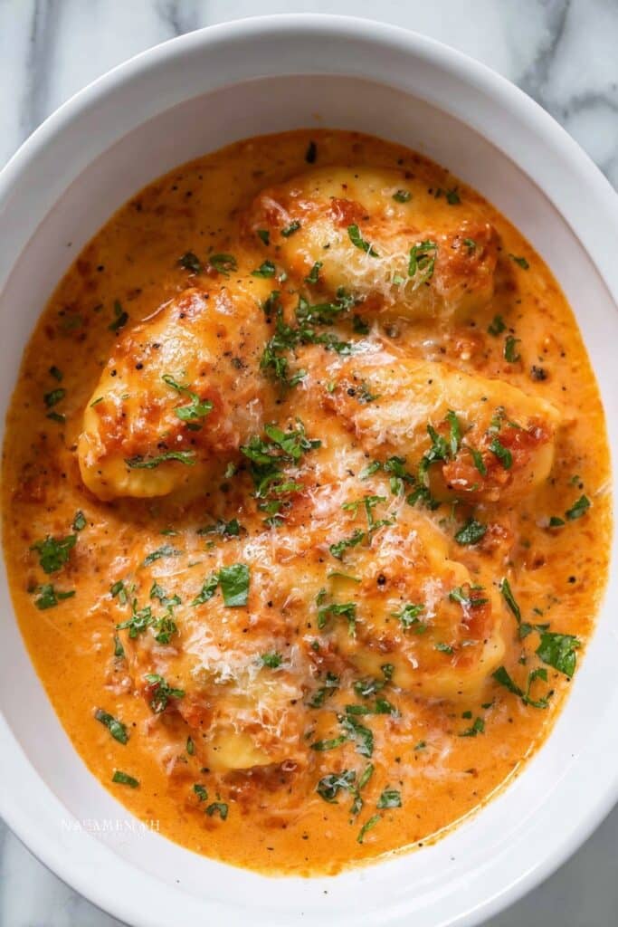 Slow Cooker Creamy Tomato Basil Chicken Recipe