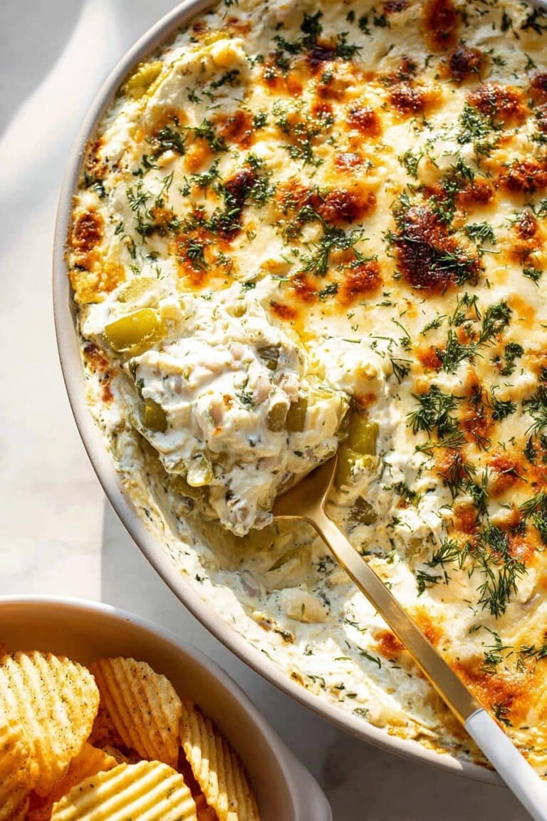 Baked Ranch Pickle Dip Recipe
