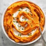 Creamy Savory Mashed Sweet Potatoes Recipe