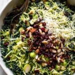 Kale and Brussels Sprout Salad with Lemon Dijon Dressing and Toasted Nuts Recipe