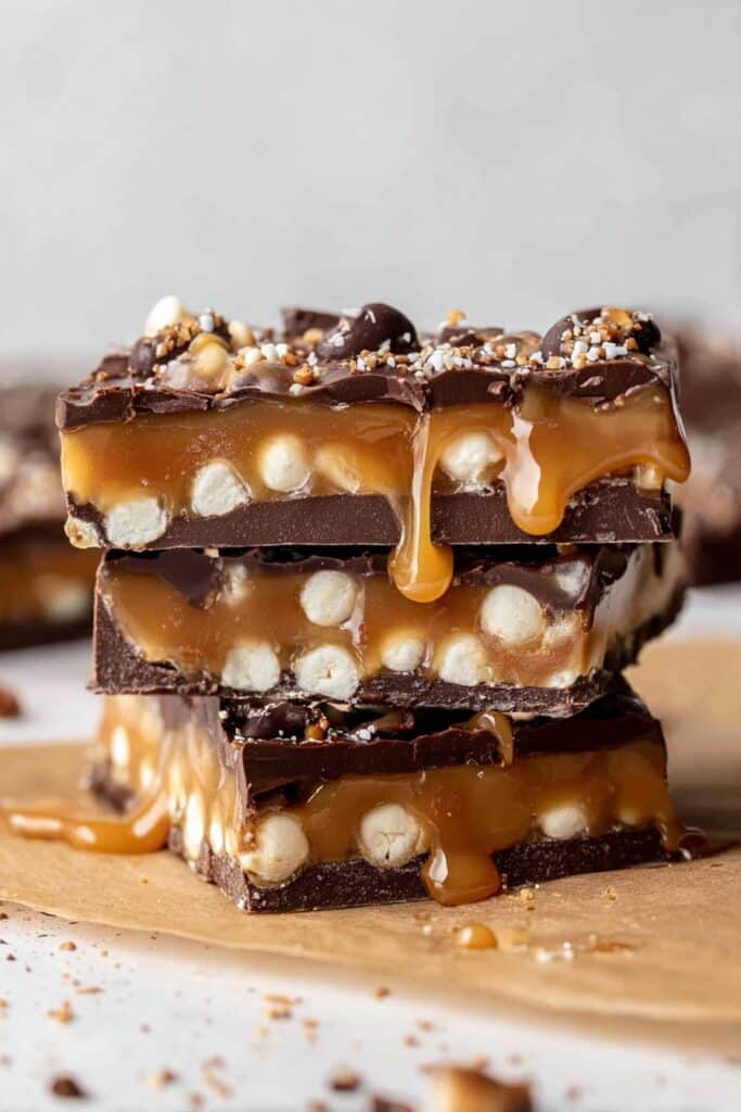 Salted Caramel Pretzel Bark Recipe