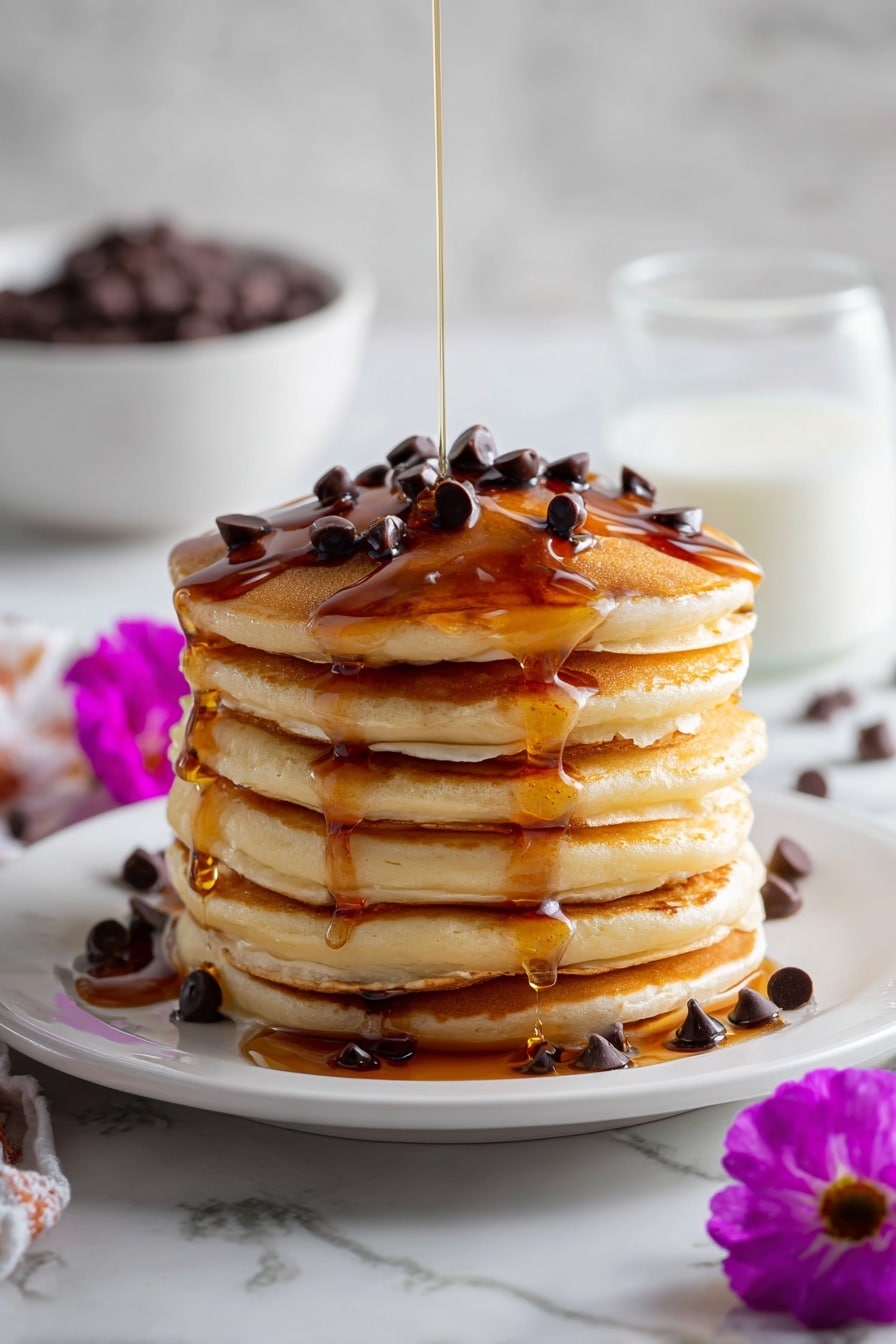 Chocolate Chip Protein Pancakes Recipe