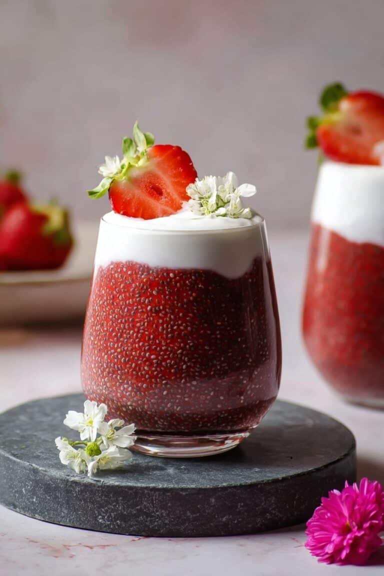 Strawberry Chia Pudding with Yogurt and Fresh Berries Recipe
