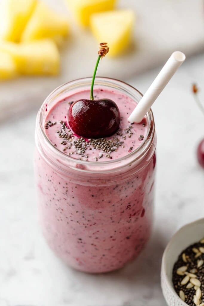 Cherry Banana Pineapple Smoothie Recipe