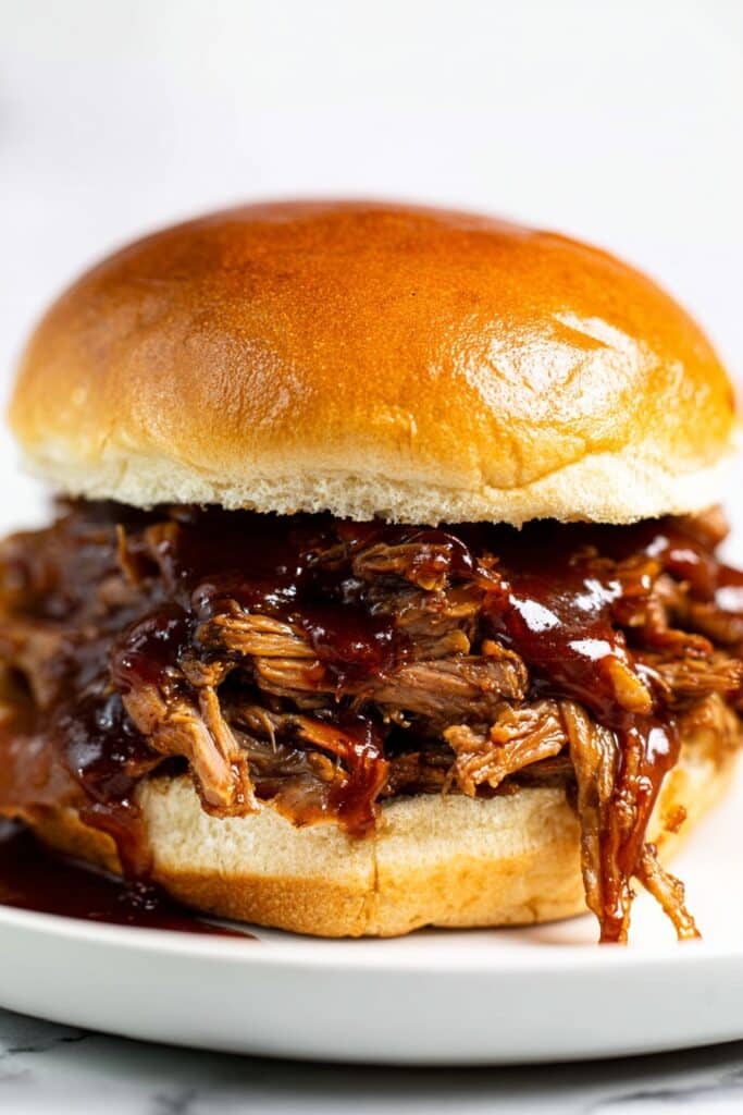 Instant Pot Pulled Pork Sandwiches with BBQ and Coleslaw Recipe