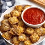 Baked Toasted Ravioli with Parmesan and Marinara Dipping Sauce Recipe