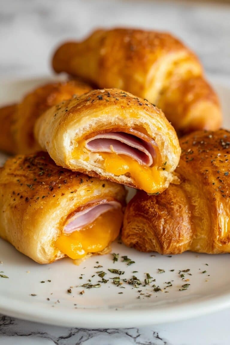 Air Fryer Ham and Cheese Crescent Rolls Recipe