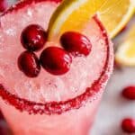 Sparkling Cranberry Orange Christmas Slush Recipe