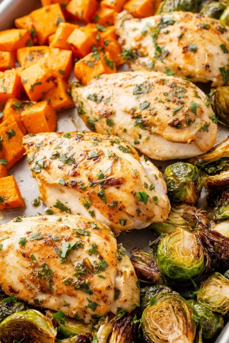 Maple Dijon Roasted Chicken with Fall Veggies Recipe