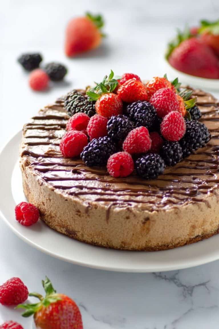 Almond Cake with Berries Recipe