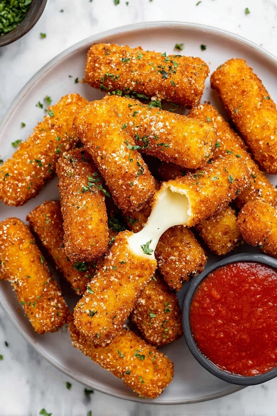 Classic Homemade Mozzarella Sticks Recipe