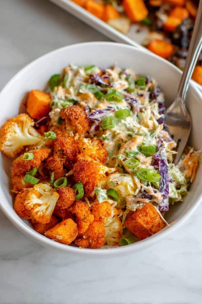Sheet Pan Buffalo Chicken and Sweet Potato Bowls Recipe