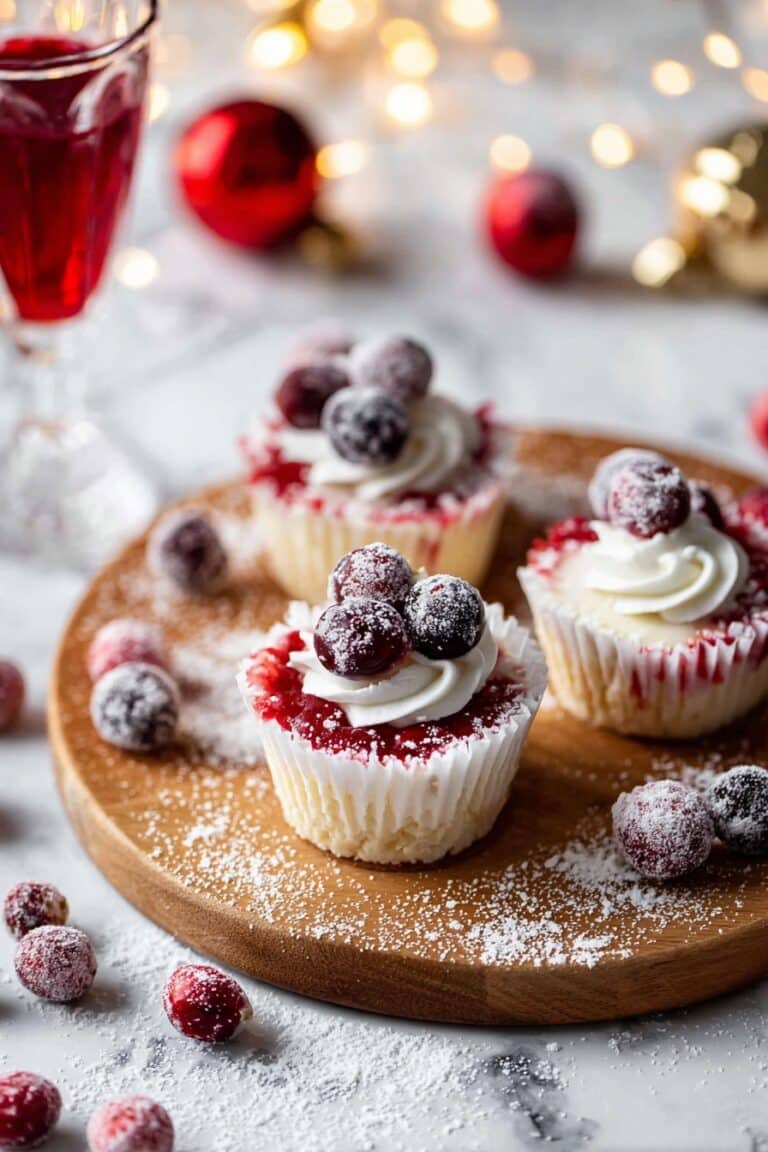 Mini Cranberry Mousse Cakes Recipe
