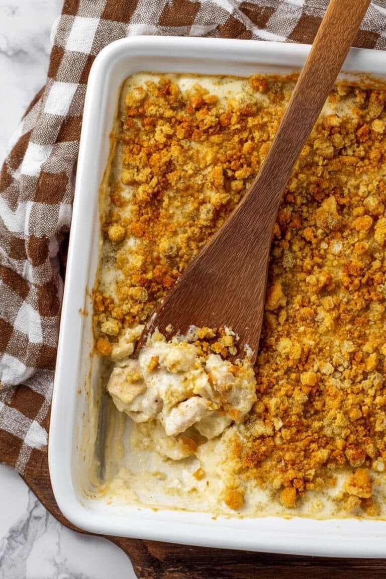 Easy Chicken Casserole with Herb Stuffing Recipe
