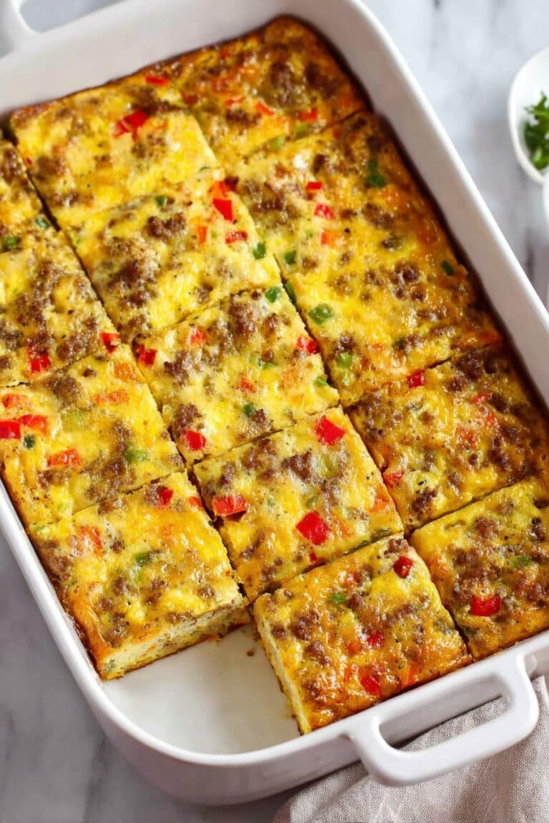 Sausage and Cheddar Breakfast Casserole Recipe