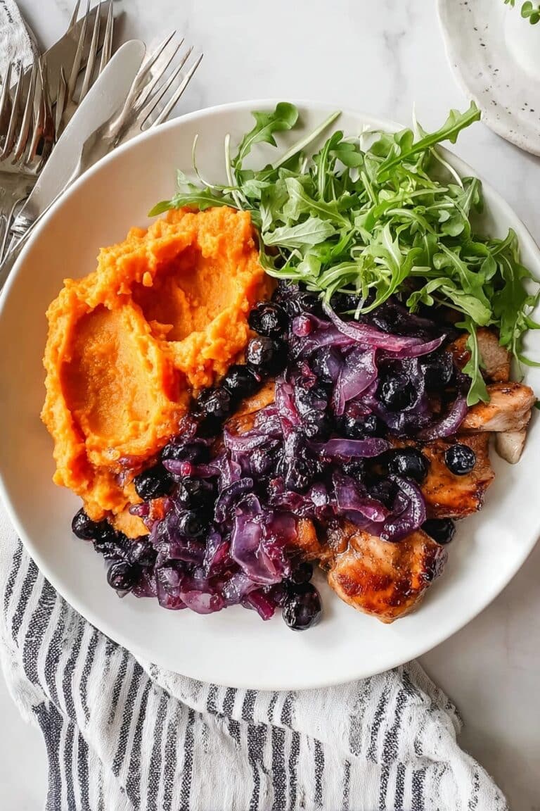 Blueberry Chicken with Fennel and Thyme Recipe