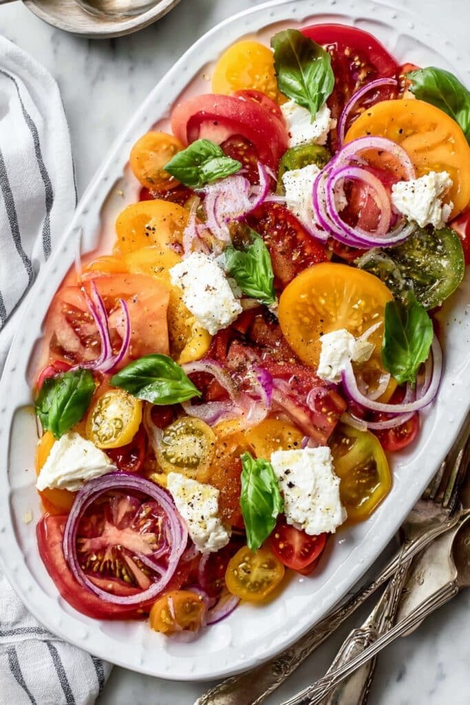 Heirloom Tomato Salad with Burrata Recipe