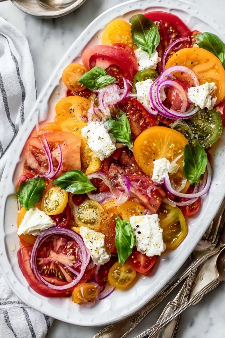 Heirloom Tomato Salad with Burrata Recipe