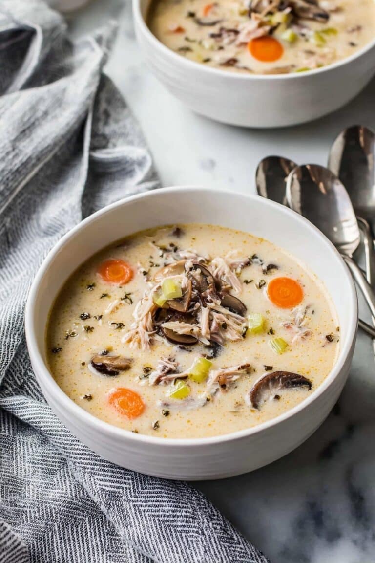 Creamy Leftover Turkey Wild Rice Soup Recipe