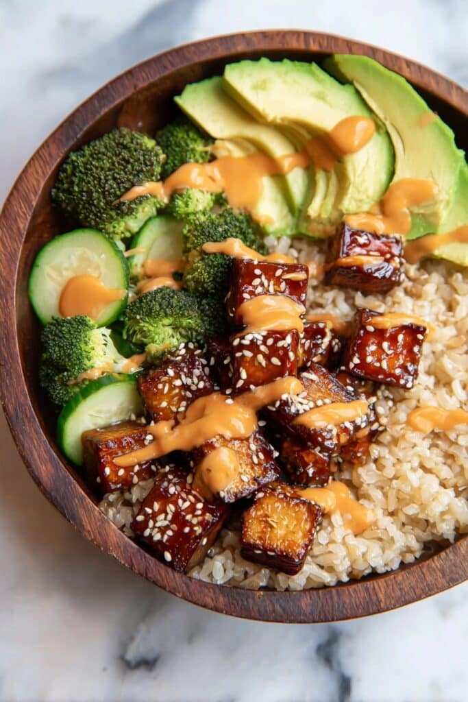 Crispy Bang Bang Salmon Bites Bowls Recipe